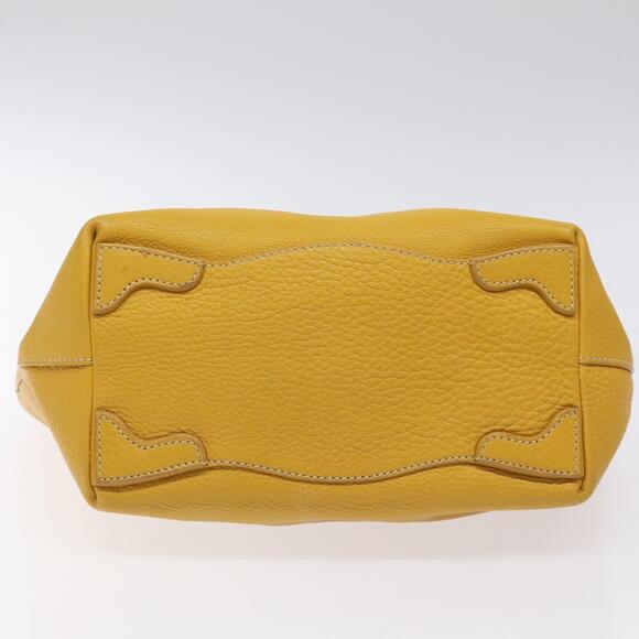 PRADA Hand Bag Leather Yellow Silver - Picture 9 of 13